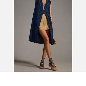 Anthropologie Blue One Shoulder Sheath Dress